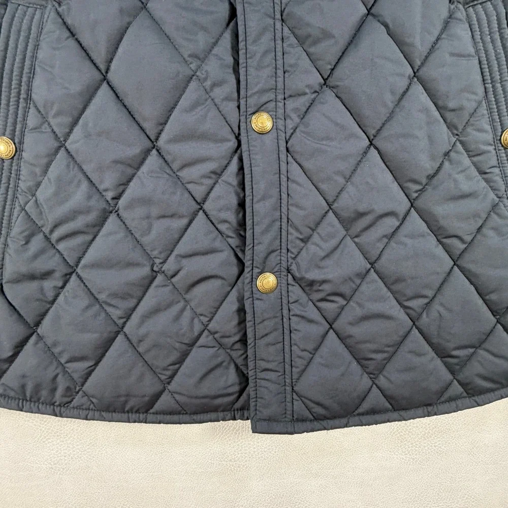 Polo Ralph Lauren Mens XXL The Beaton Quilted Jacket Navy Coat Corduroy Collar